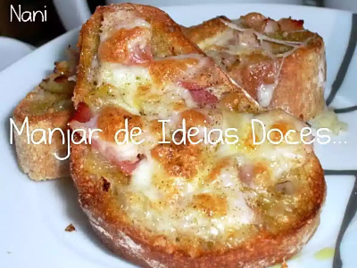 Bruschetta com Bacon e Fiambre de Perú