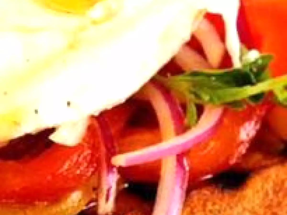 Bruschetta com mozzarella de Bufala