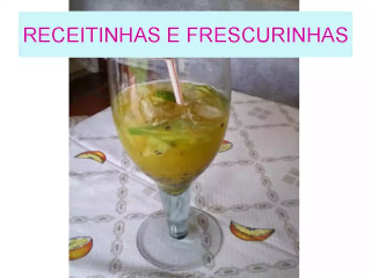 Caipirinha de frutas + batida de abacaxi (piña colada)
