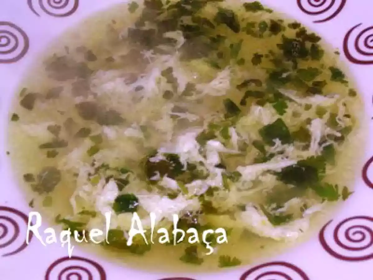 Caldo de Coentros com Clara de Ovo - foto 2