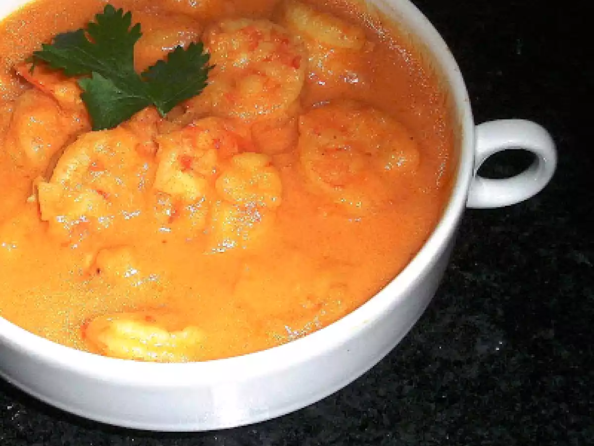 Camarão ao curry