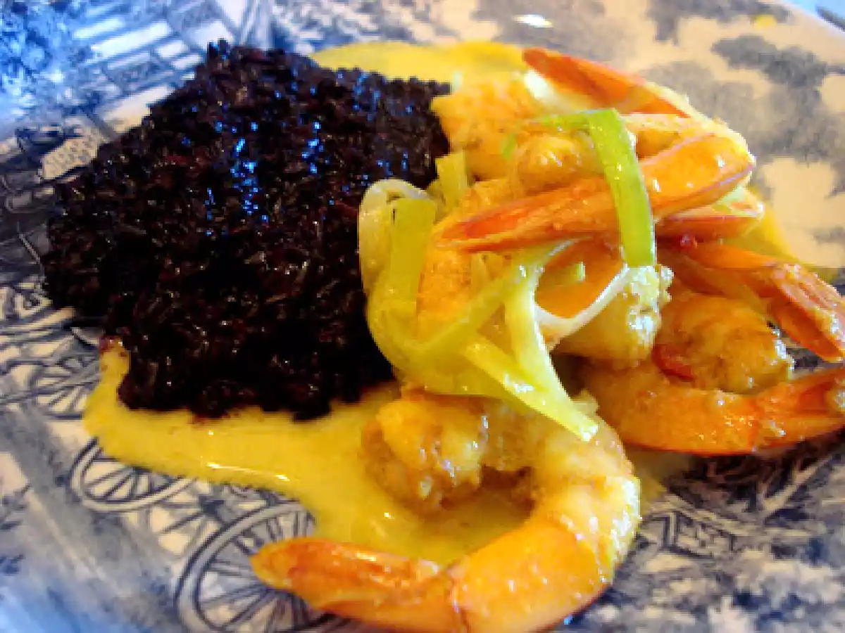Camarão ao Curry com Arroz Negro - foto 2