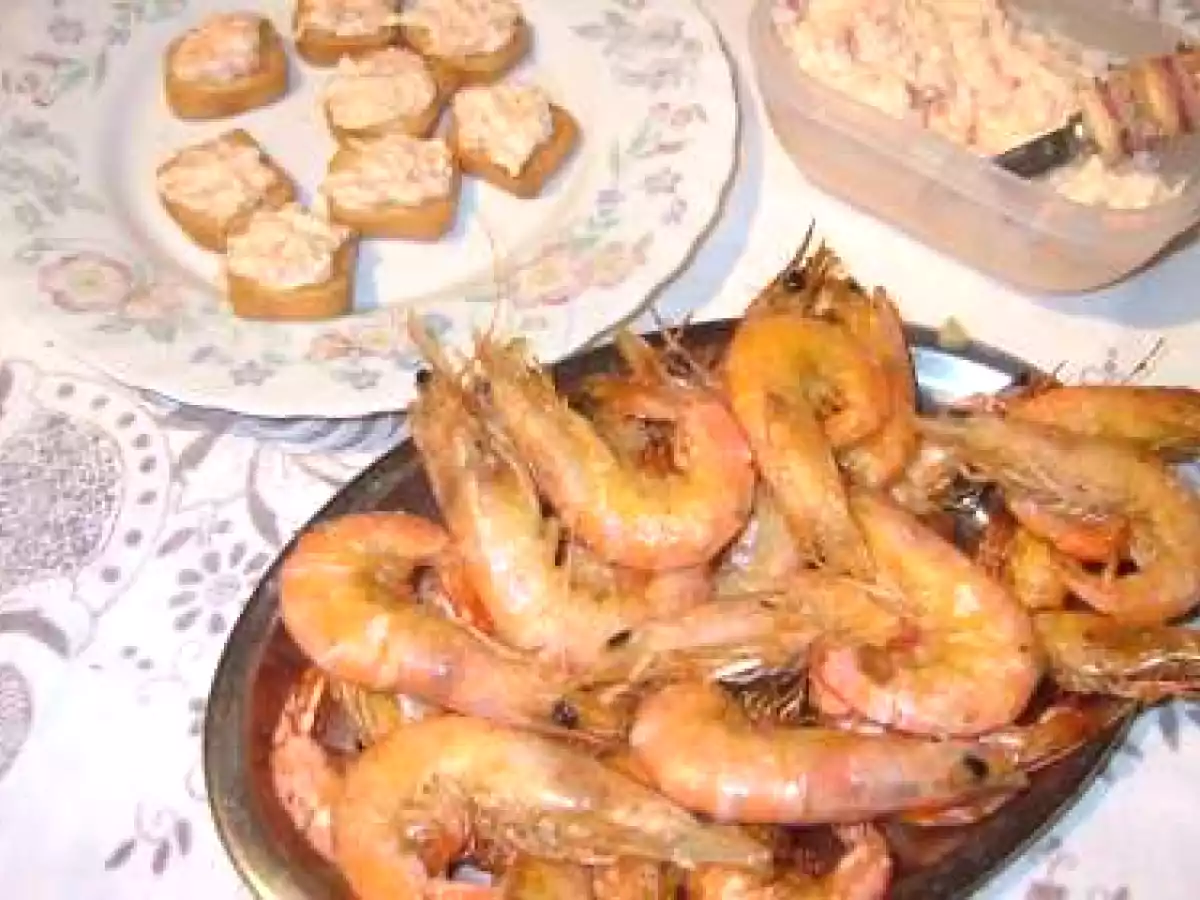 CAMARÃO FRITO COM WHISKY E LARANJA