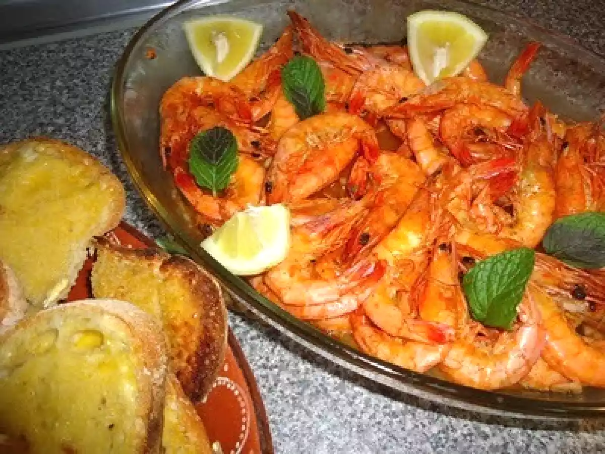 Camarão no forno com hortelã - foto 2