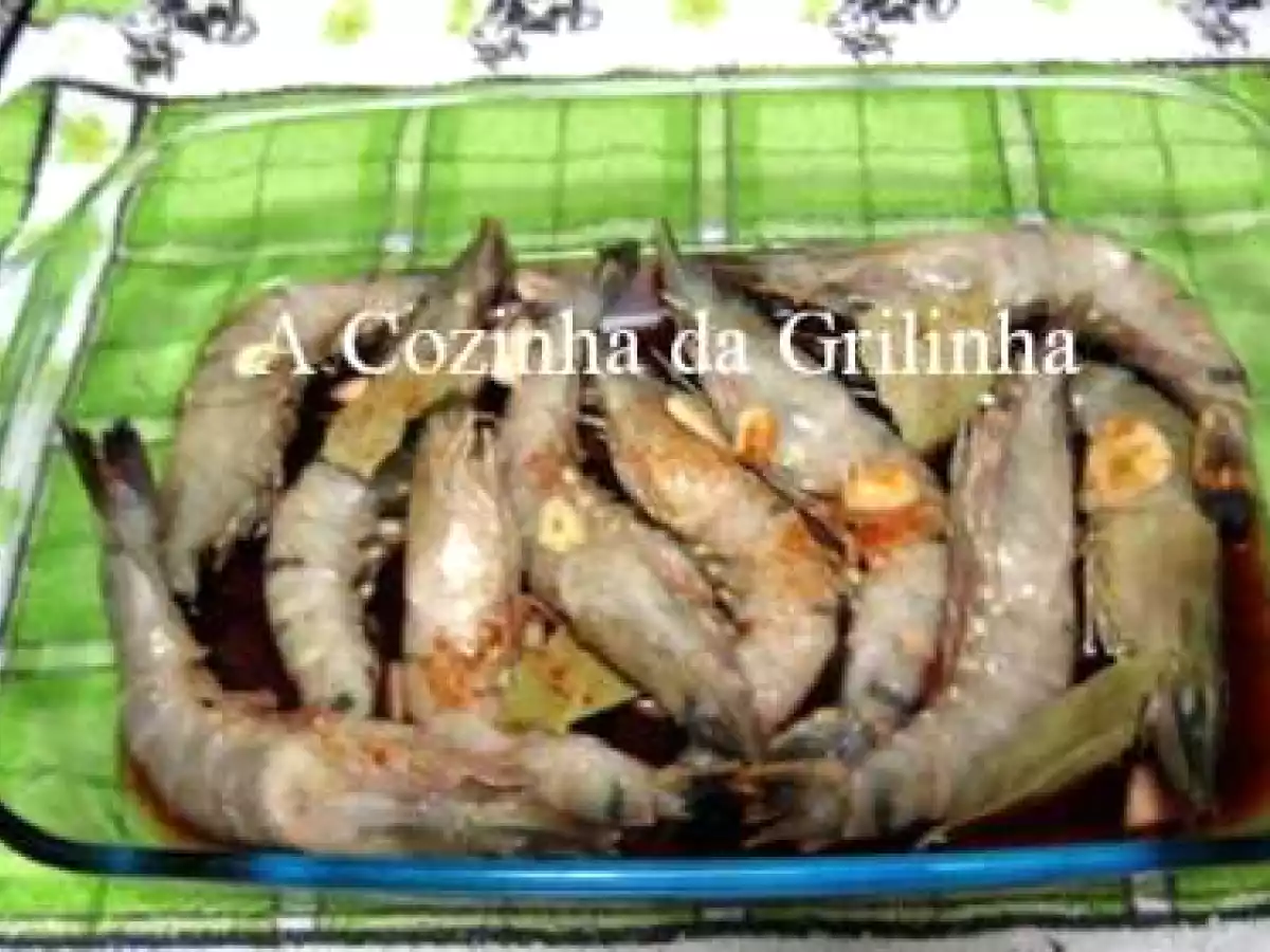 Camarões fritos à Grilinha