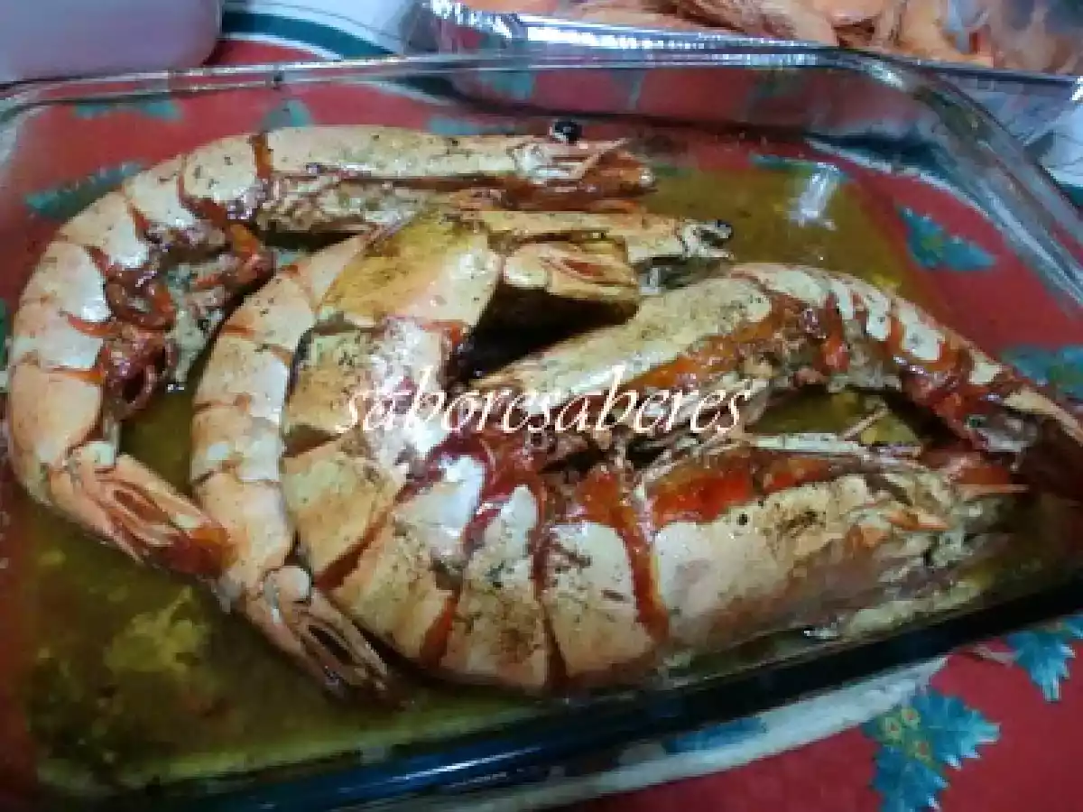Camarões tigres no forno - foto 3