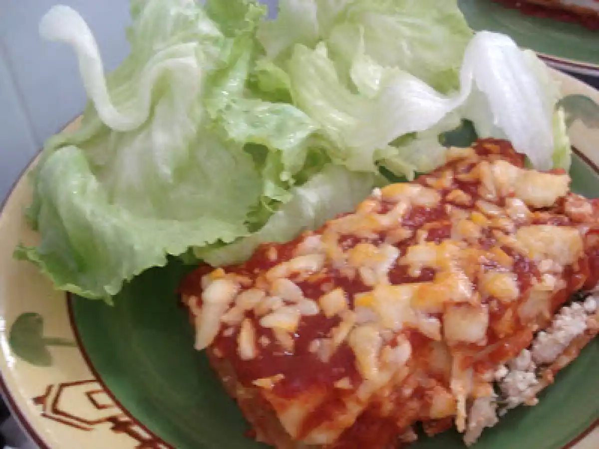 CANELONE DE FRANGO COM RICOTA