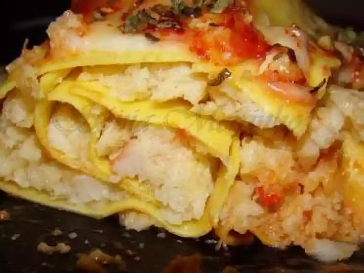 Canelones de Pescada e Delícias do Mar