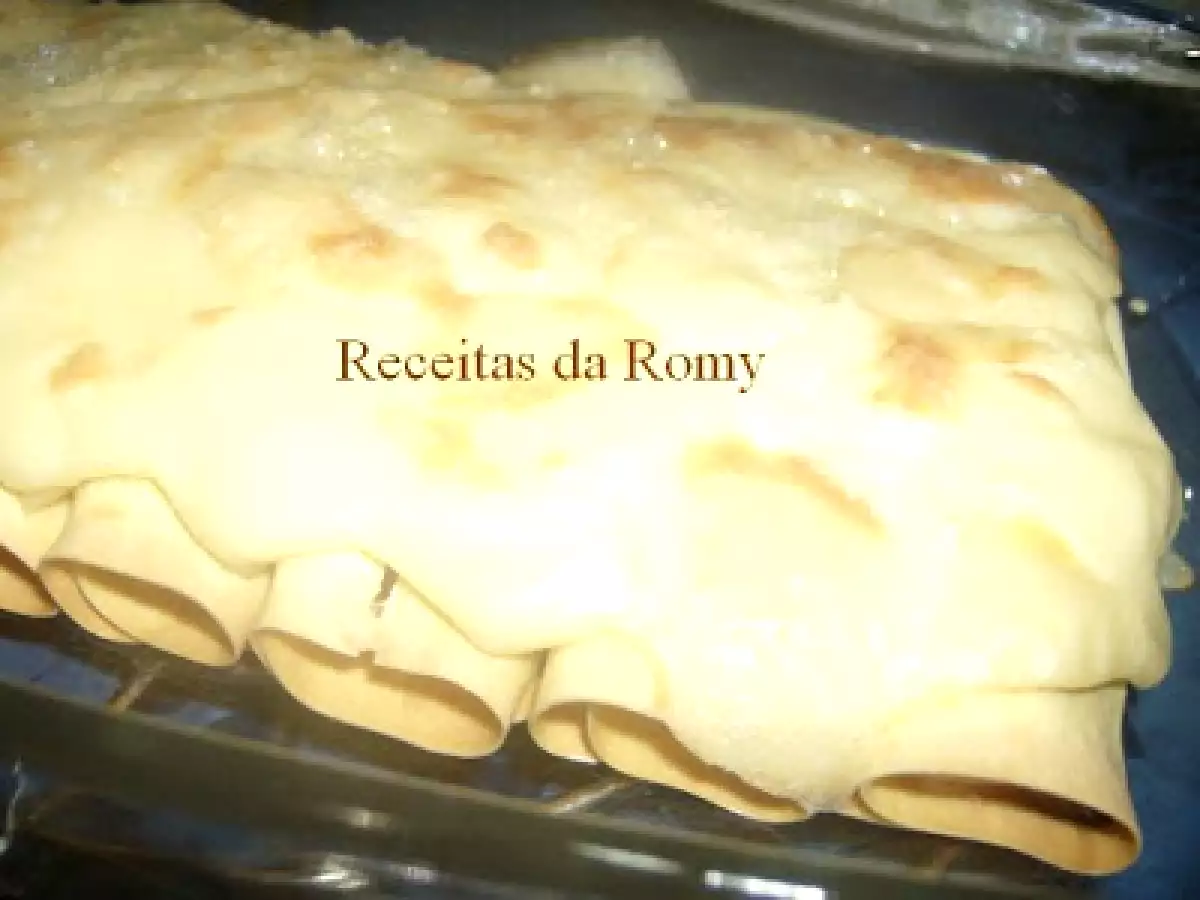 Canelones de salsicha e queijo com béchamel - foto 2