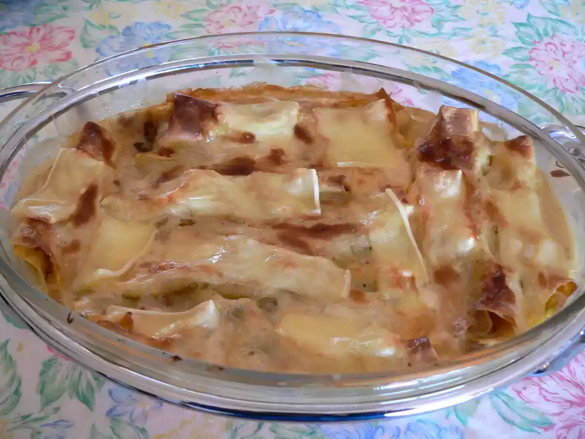 Canelones de Soja e Espinafres