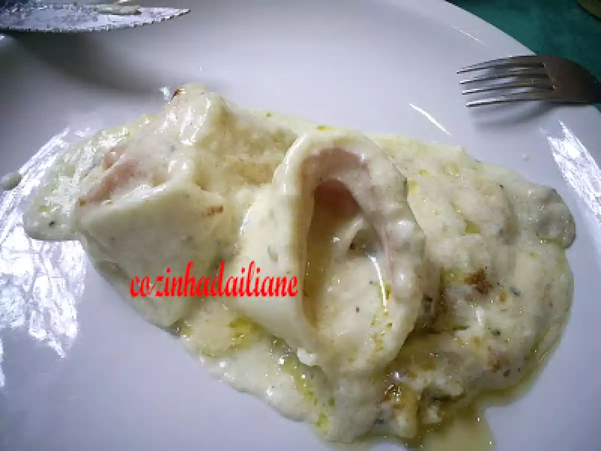 Caneloni de presunto e queijo ao molho branco - foto 2
