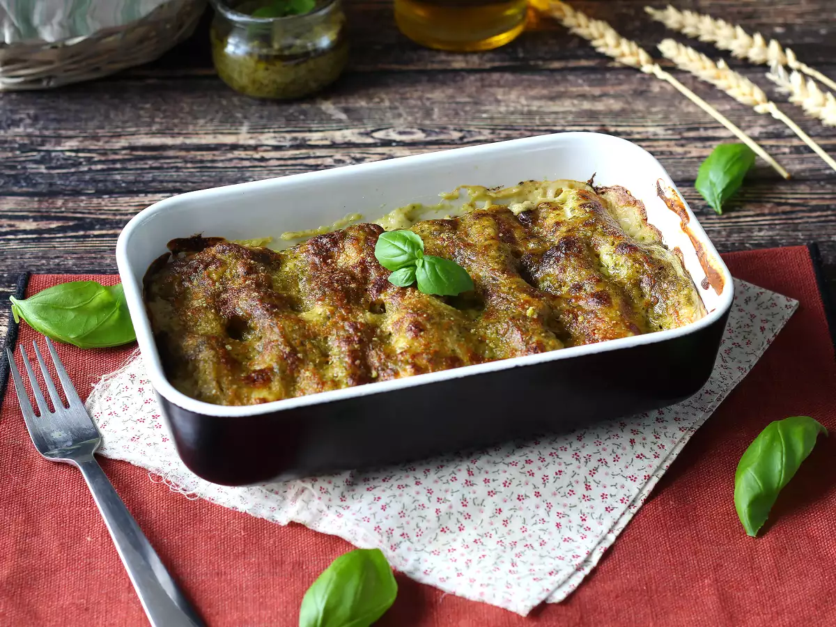 Caneloni recheado com bechamel e um toque de pesto: a receita fácil e saborosa - foto 2
