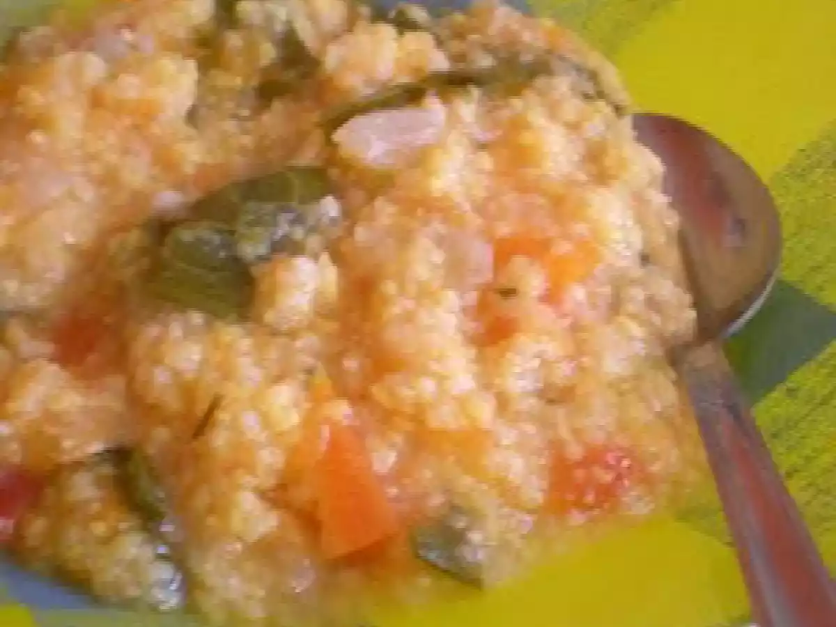 CANJIQUINHA COM ABÓBORA E COUVE