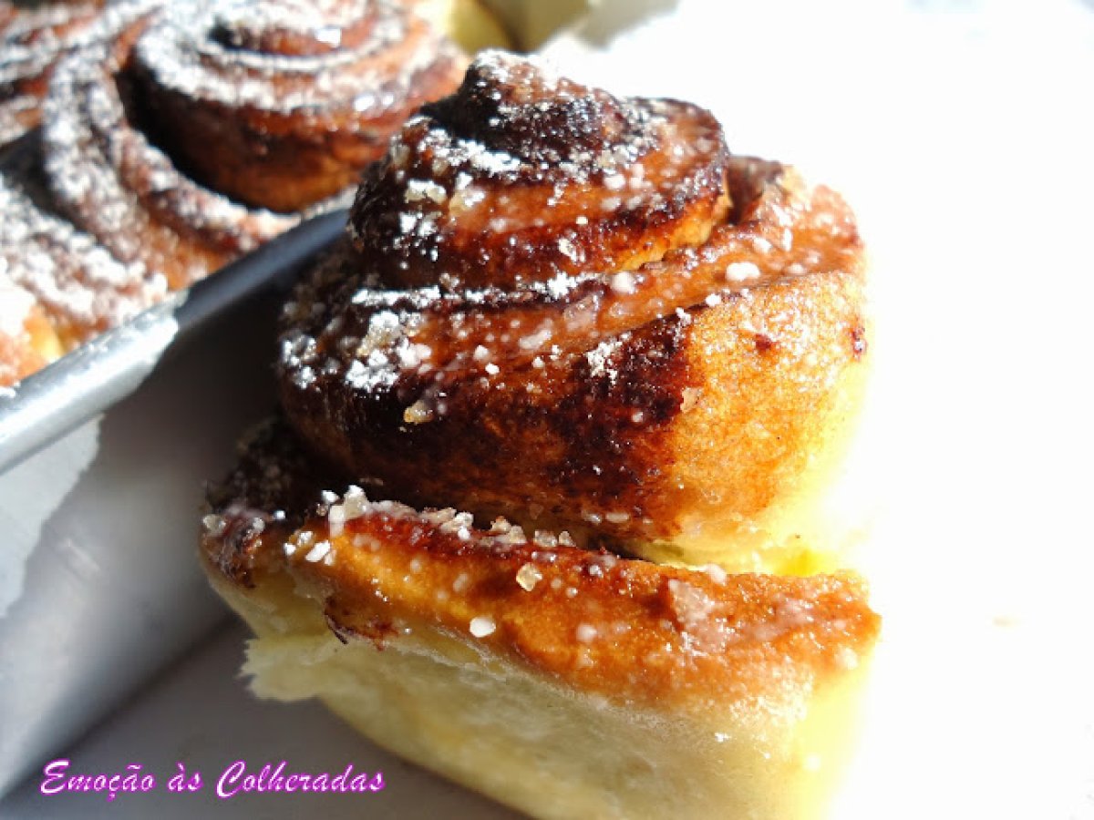 Caracóis de Canela ou Cinnamon Rolls