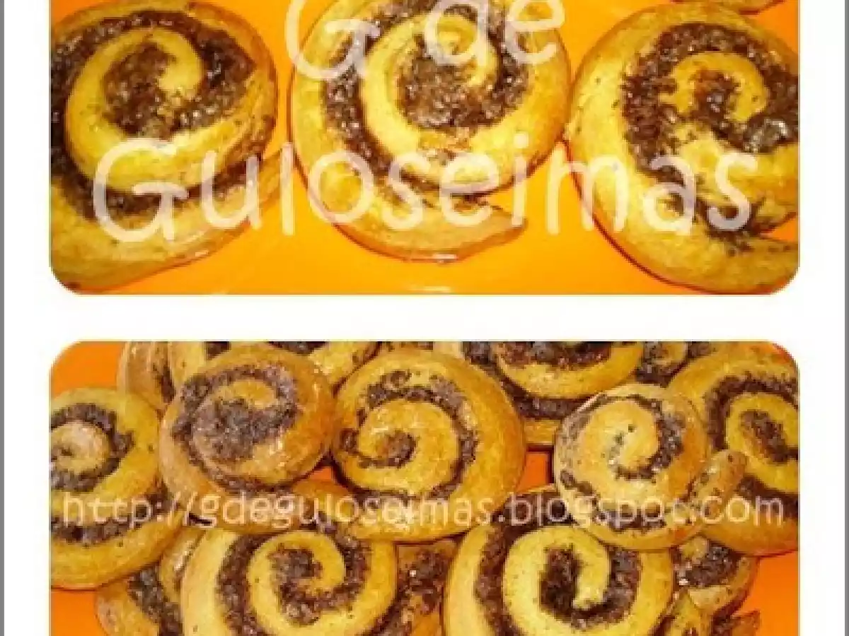 Caracóis de Laranja e Chocolate