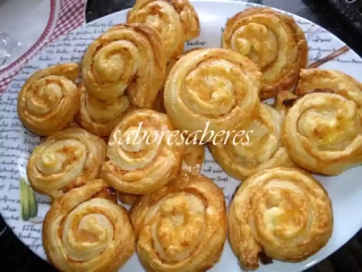 Caracois de Queijo e Fiambre