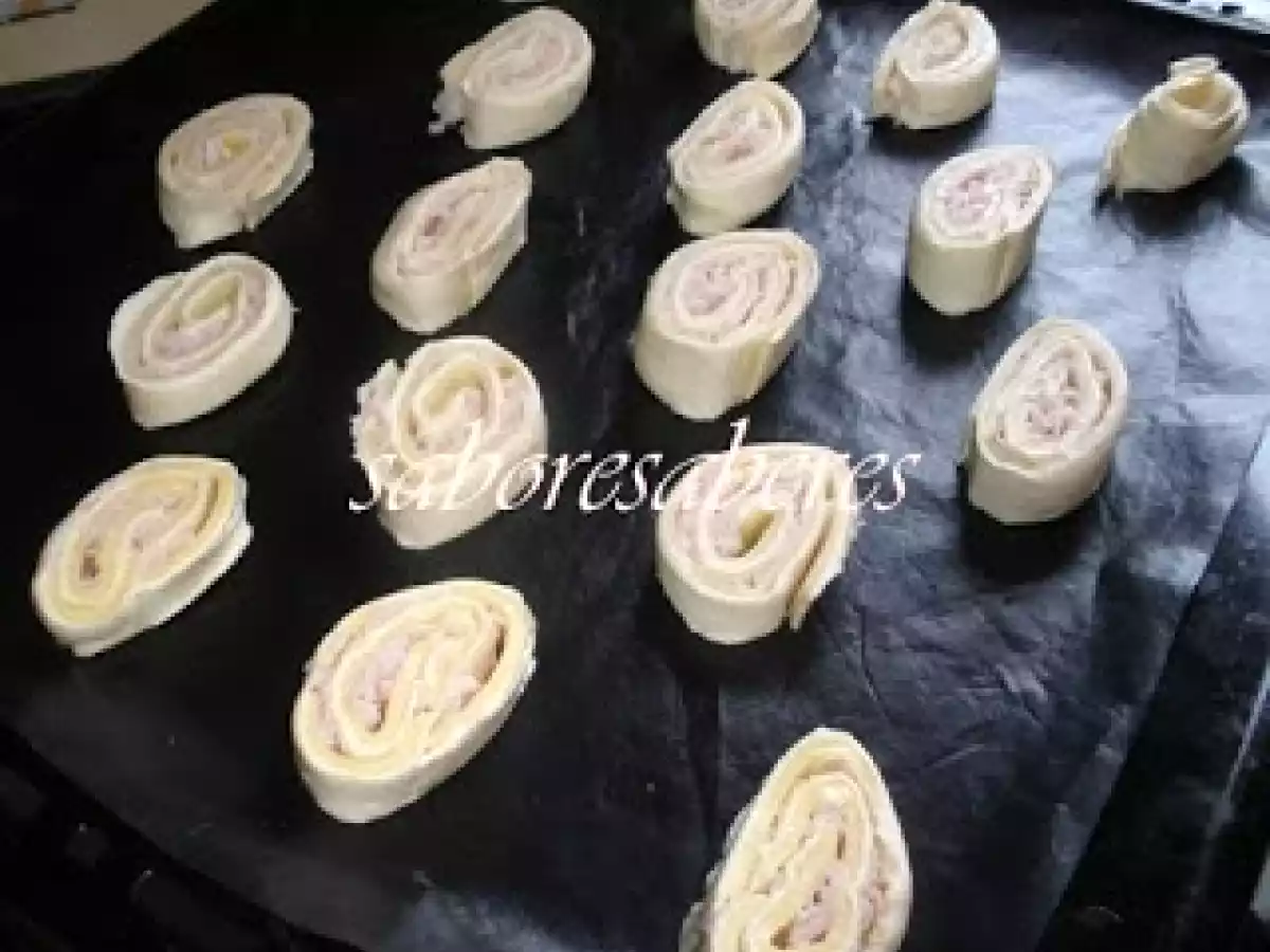 Caracois de Queijo e Fiambre - foto 3