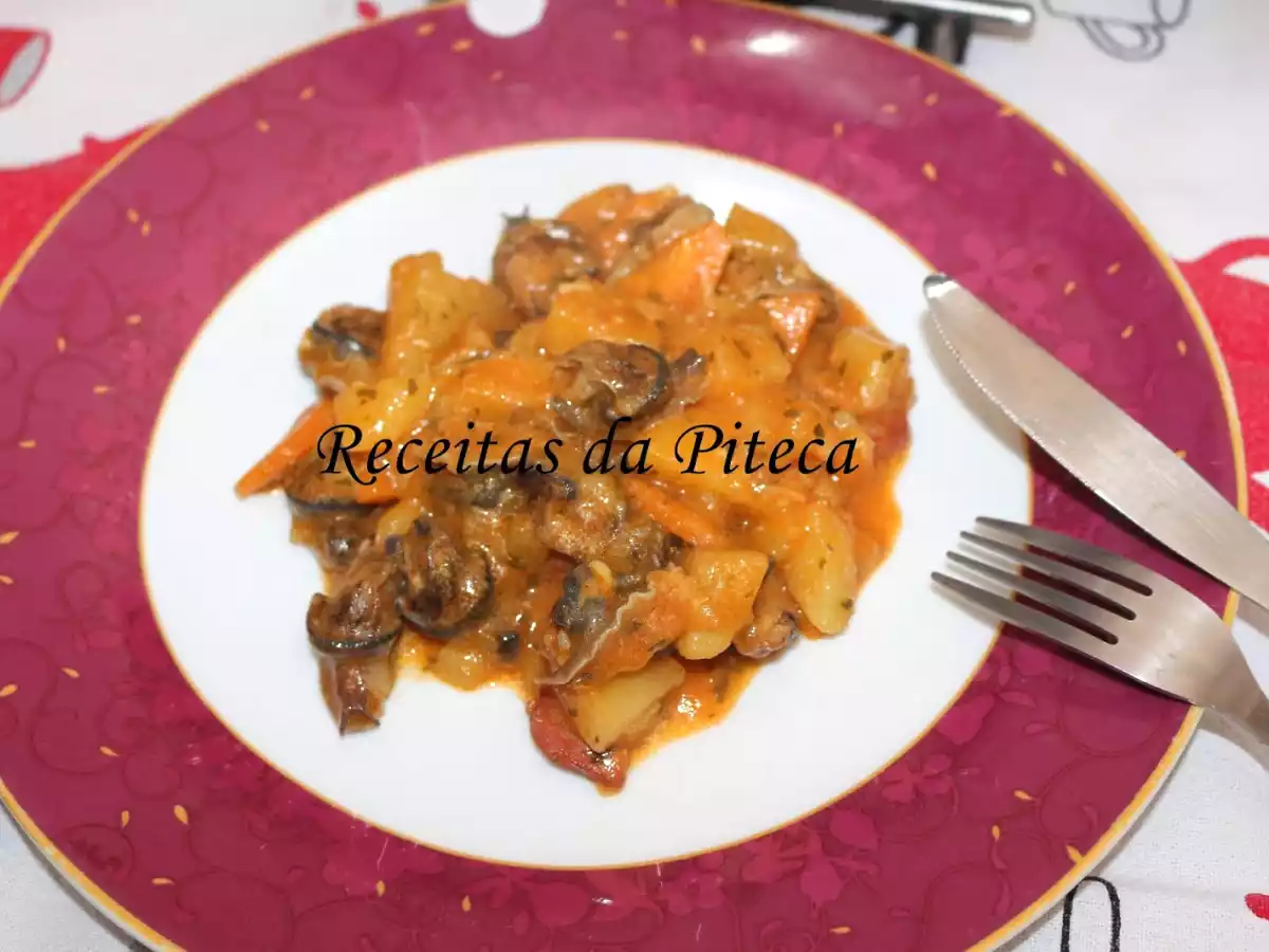 Caracoletas guisadas com batatas - foto 2