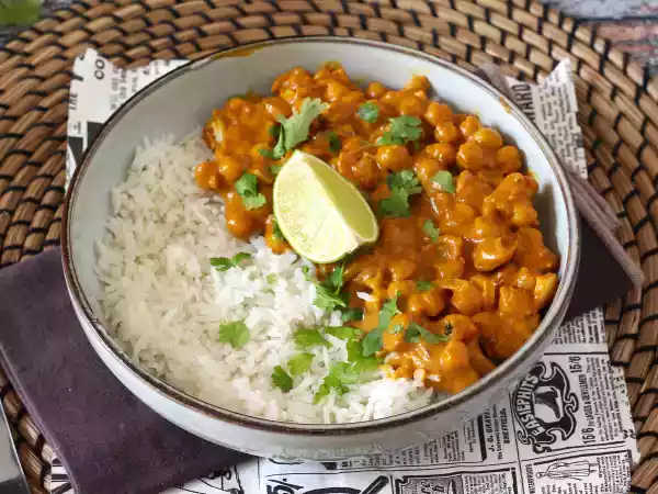 Receita Caril de grão de bico, a receita vegana e ultra gourmet