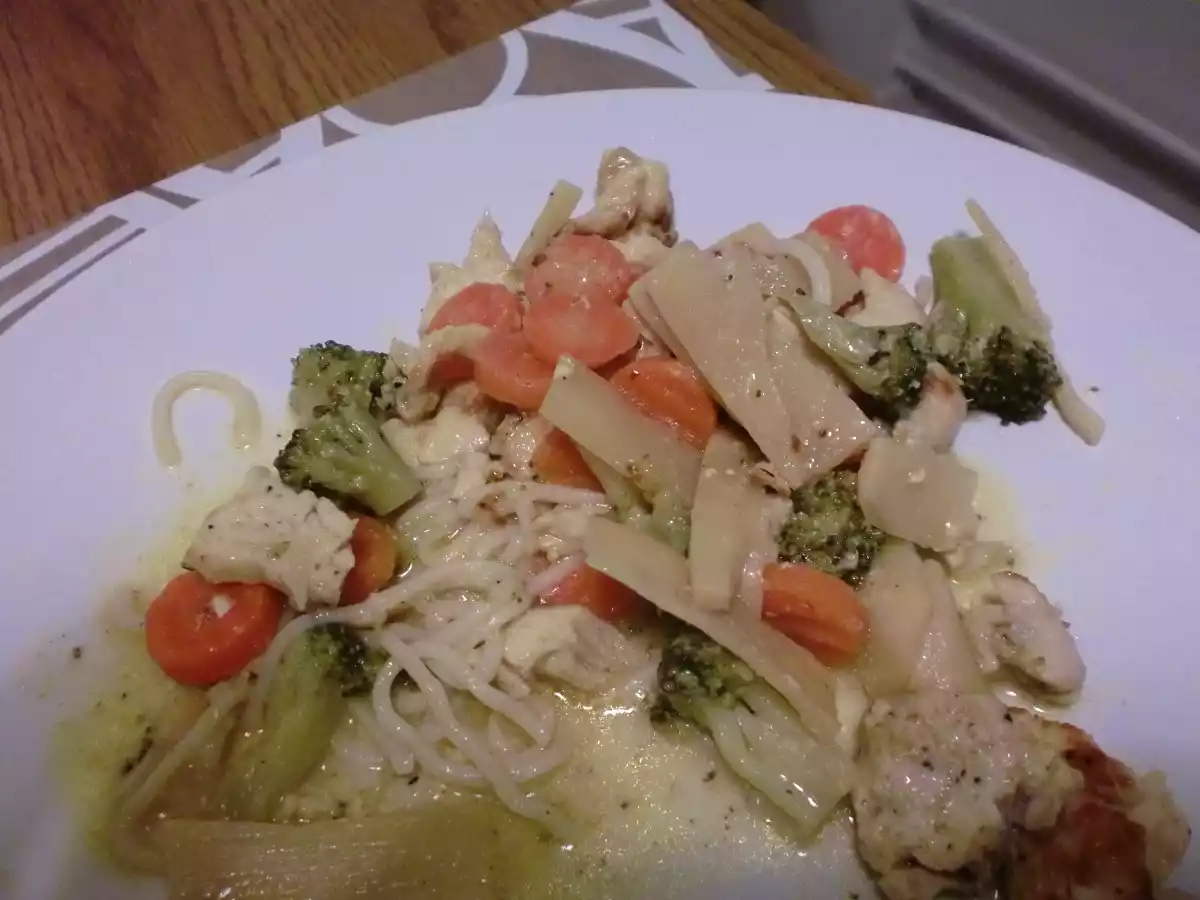 Caril de Legumes com Massa Chinesa - foto 2