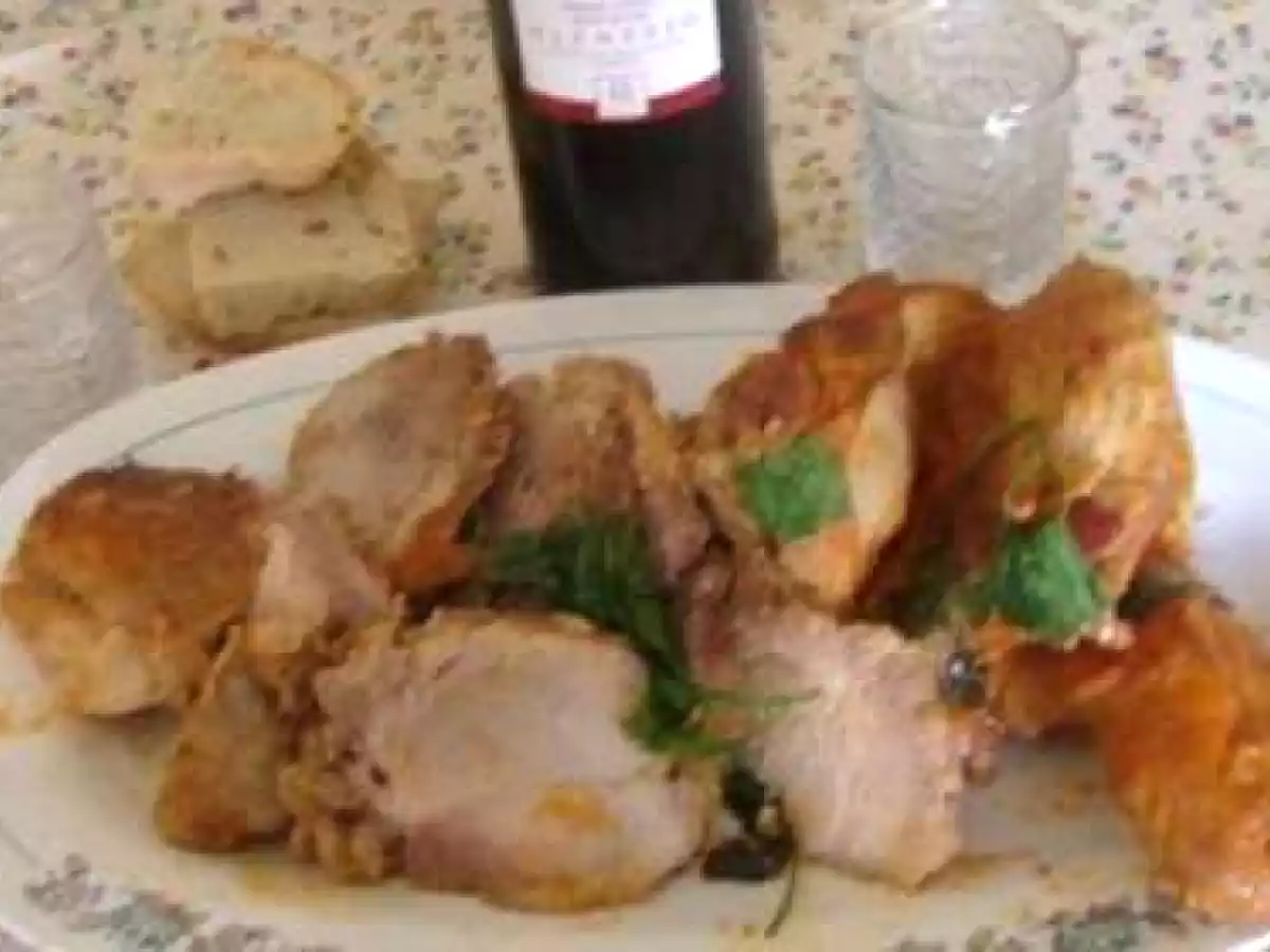 Carne da pá assada na panela de pressão