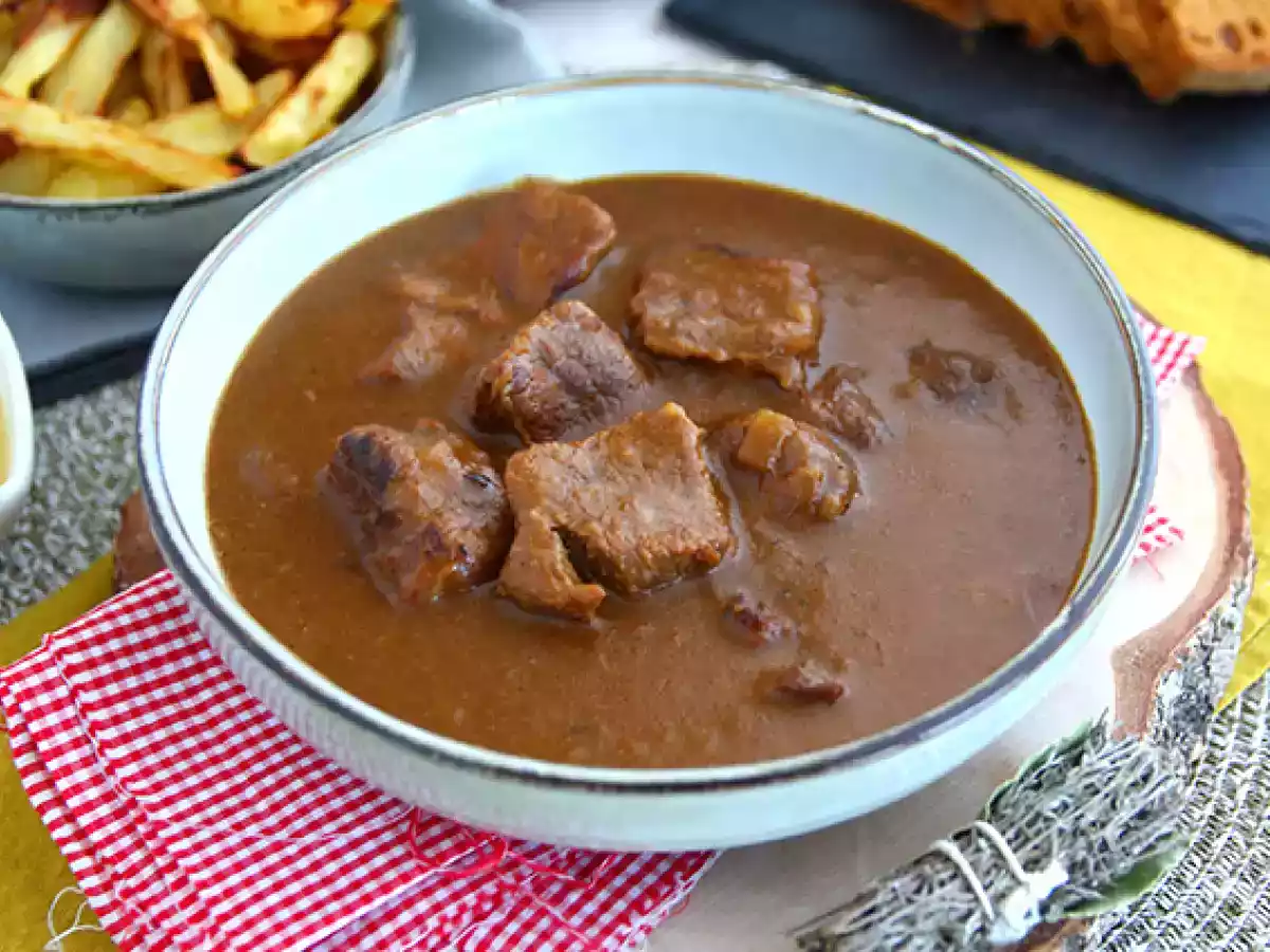 Carne de Panela com cerveja - Carbonnade Flamande