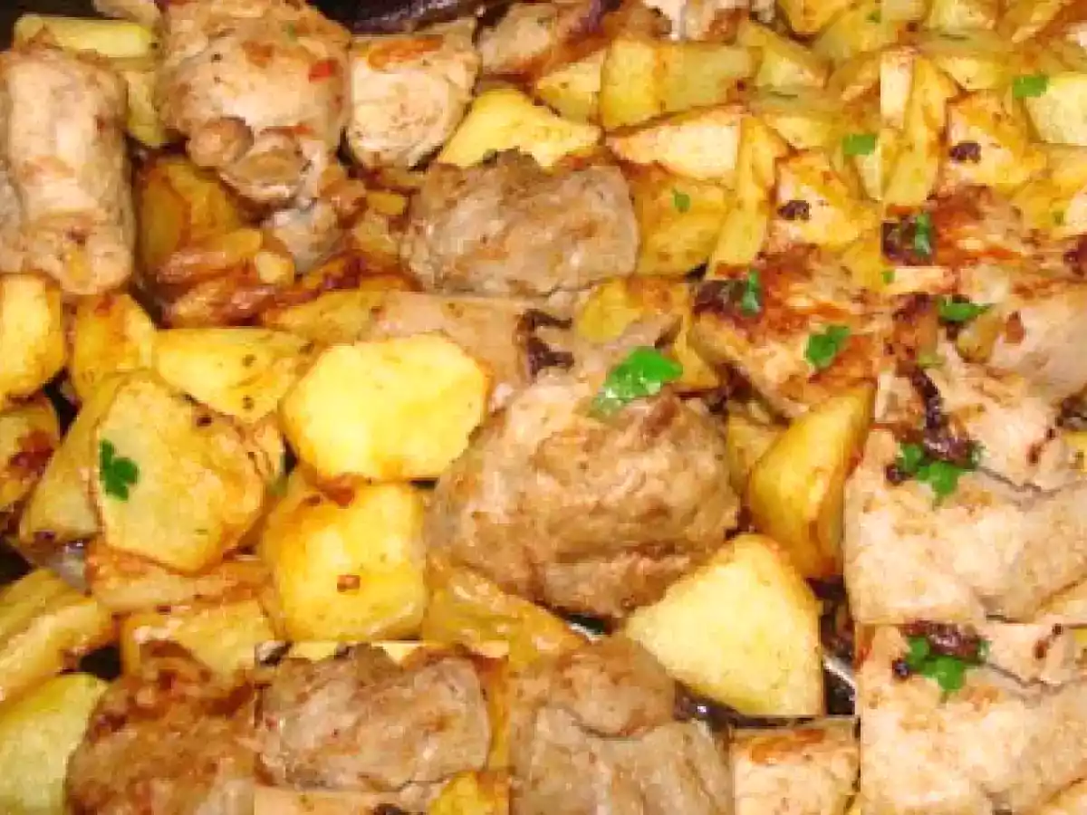 Carne de Porco à Portuguesa (Receita Do Intercâmbio Culinário)