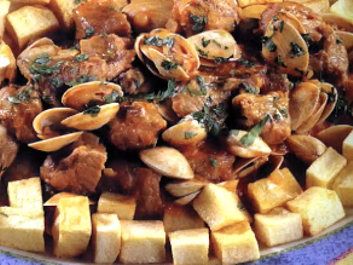 Carne de Porco com Amêijoas