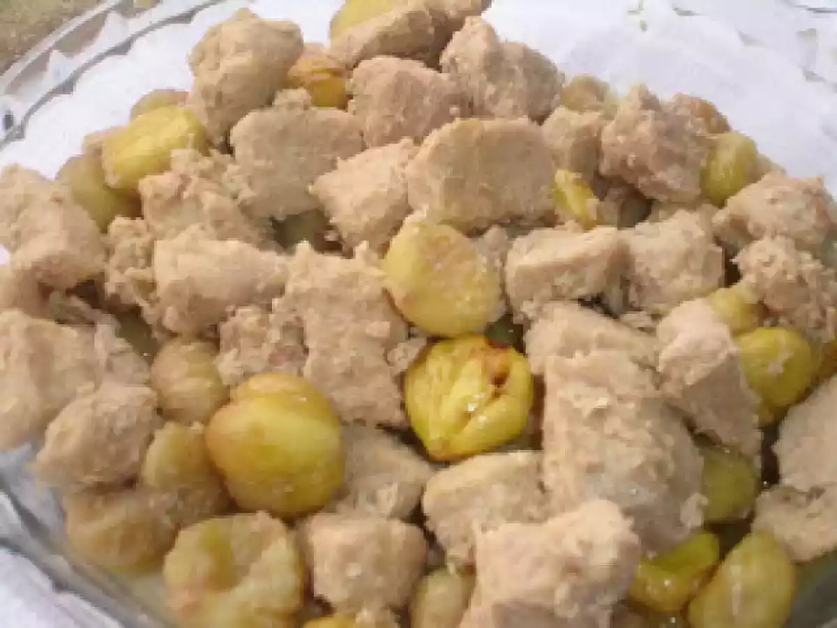 Carne de Porco com Castanhas