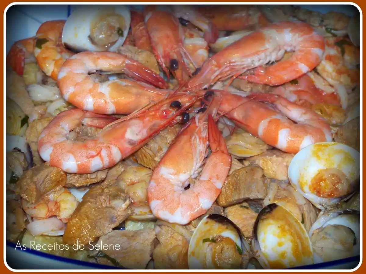 Carne de Porco com Marisco