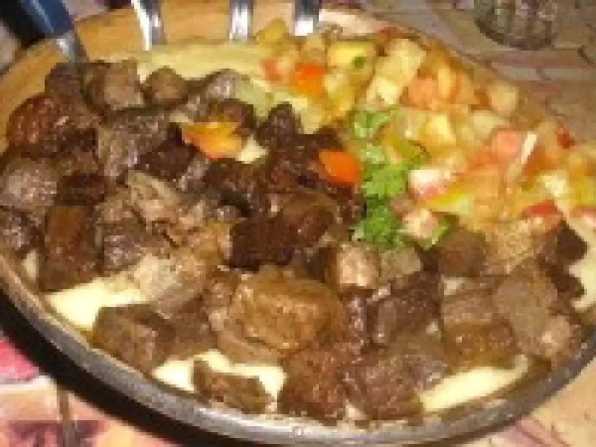 Carne de SOl com Pirão de Leite