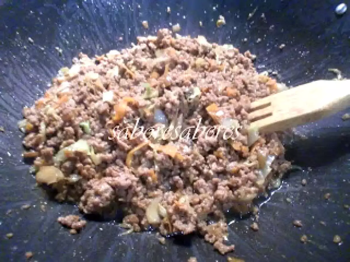 Carne picada com vegetais e massa - Wok - foto 4