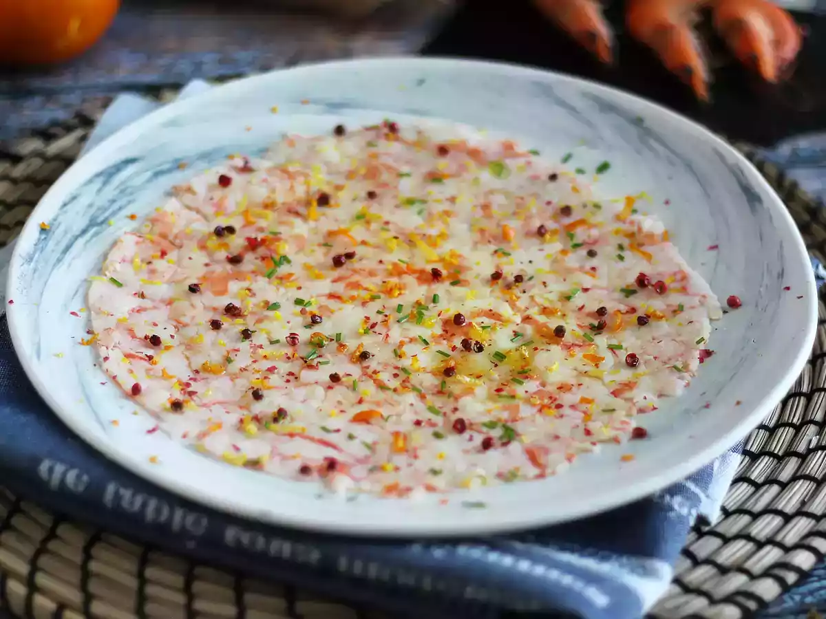 Carpaccio de camarão - foto 2