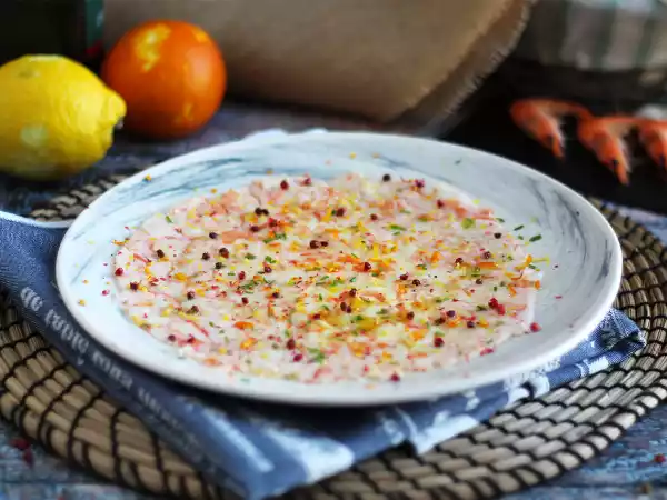 Receita Carpaccio de camarão