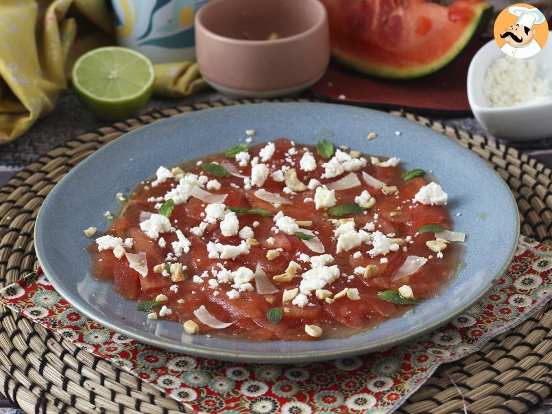 Carpaccio de melancia: um frescor inesquecível!