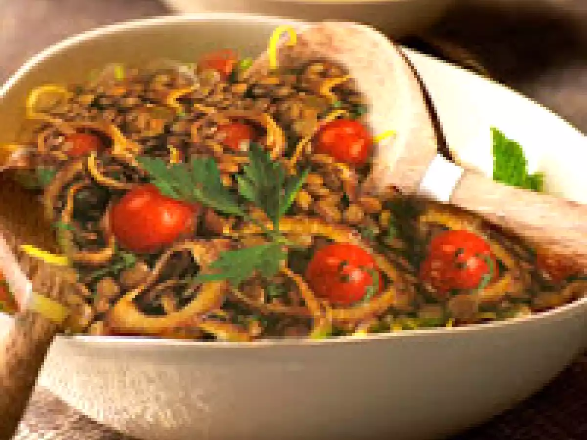 Cassoulet de Lentilha e Arroz (vegana)