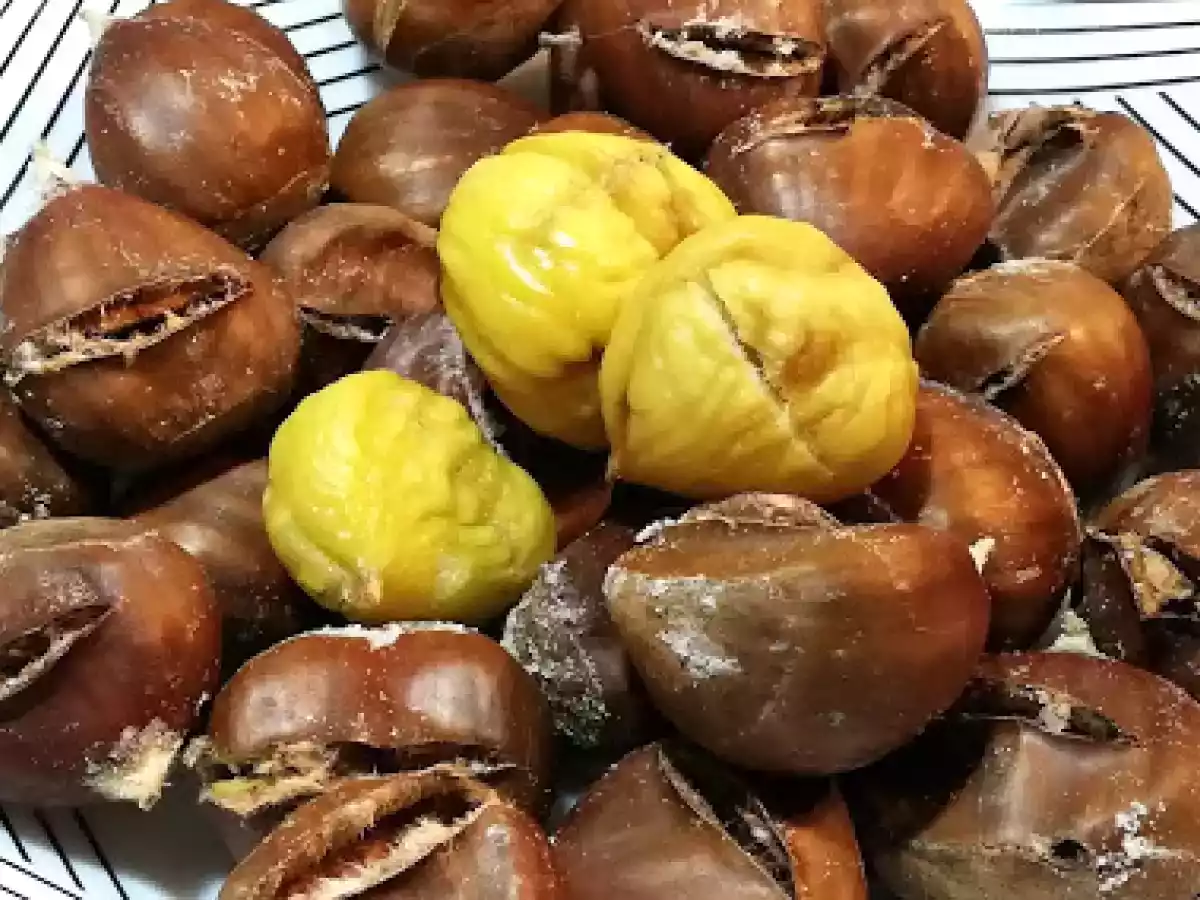 Castanhas assadas com erva doce