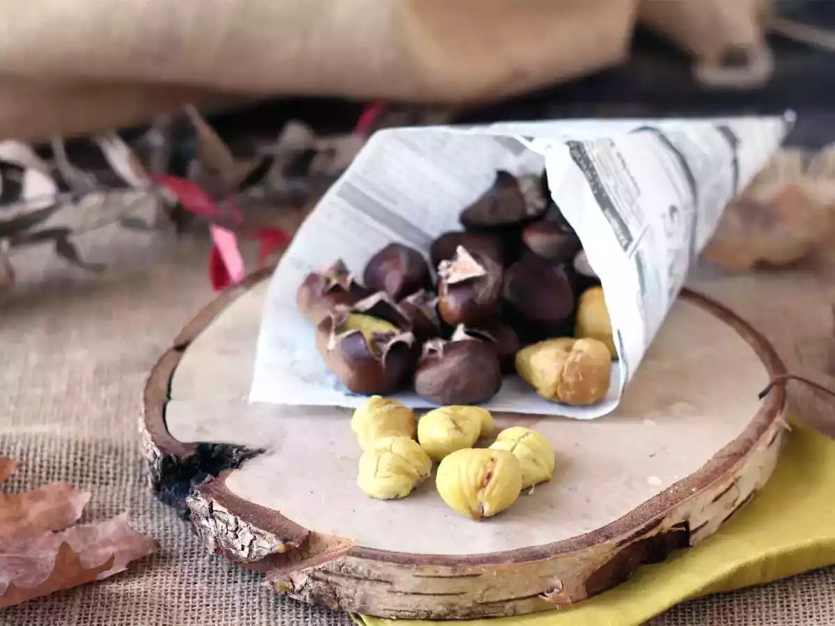 Castanhas assadas na Air Fryer