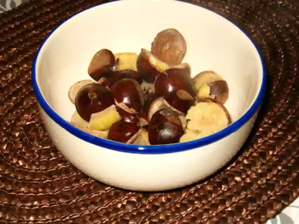 Castanhas com erva doce