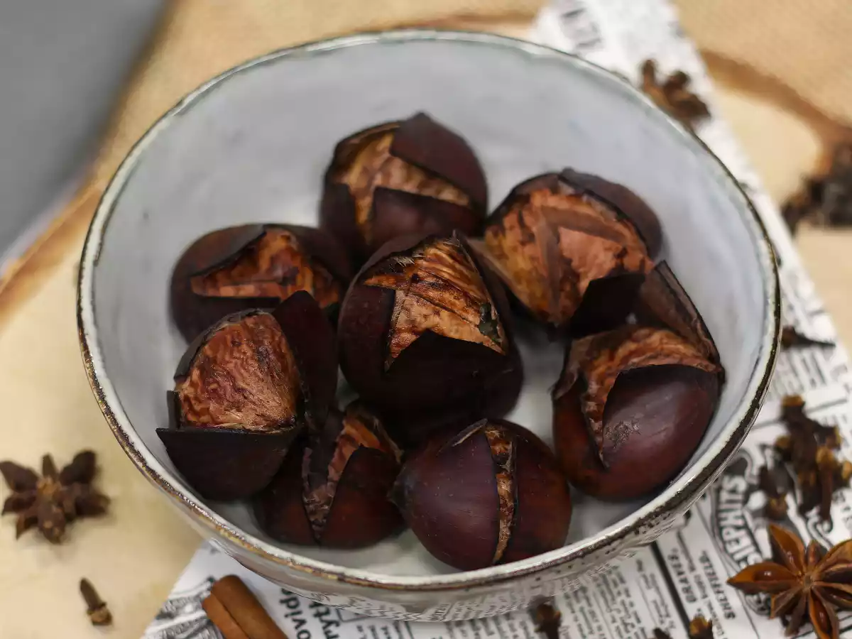 Castanhas cozidas na água - foto 3