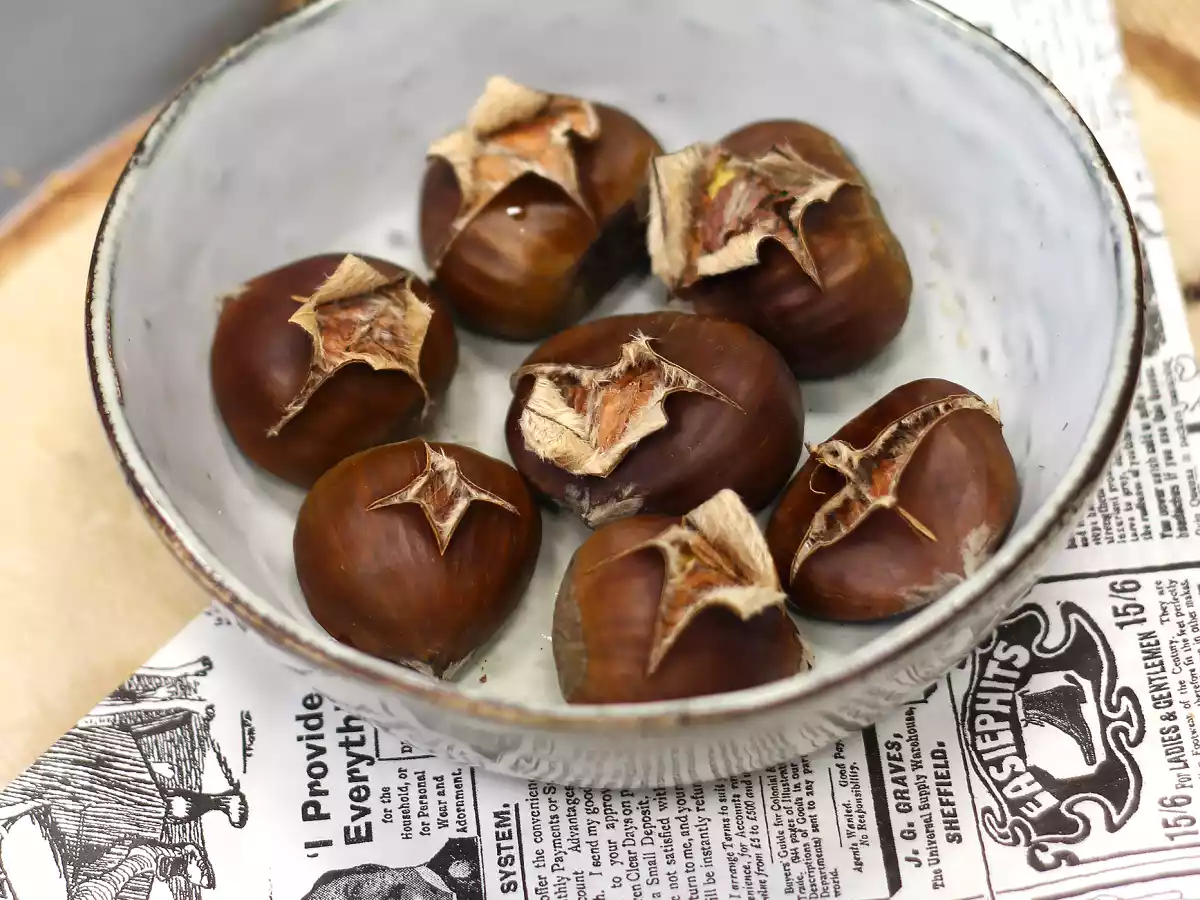 Castanhas cozidas no microondas, prontas em 7 minutos - foto 2