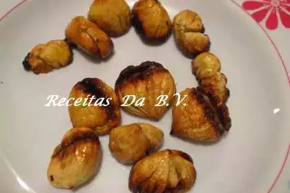 Castanhas fritas