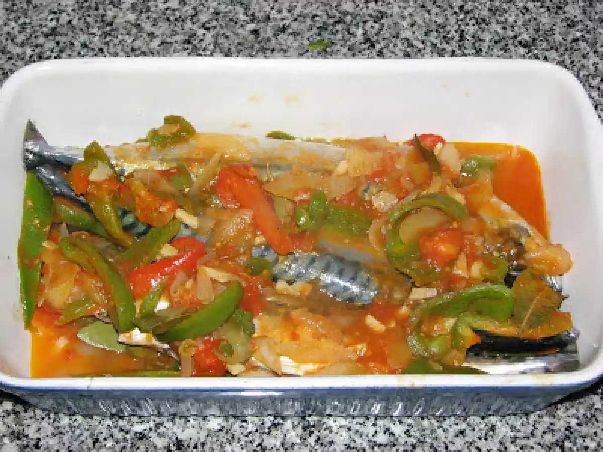Cavalas á ratatouille