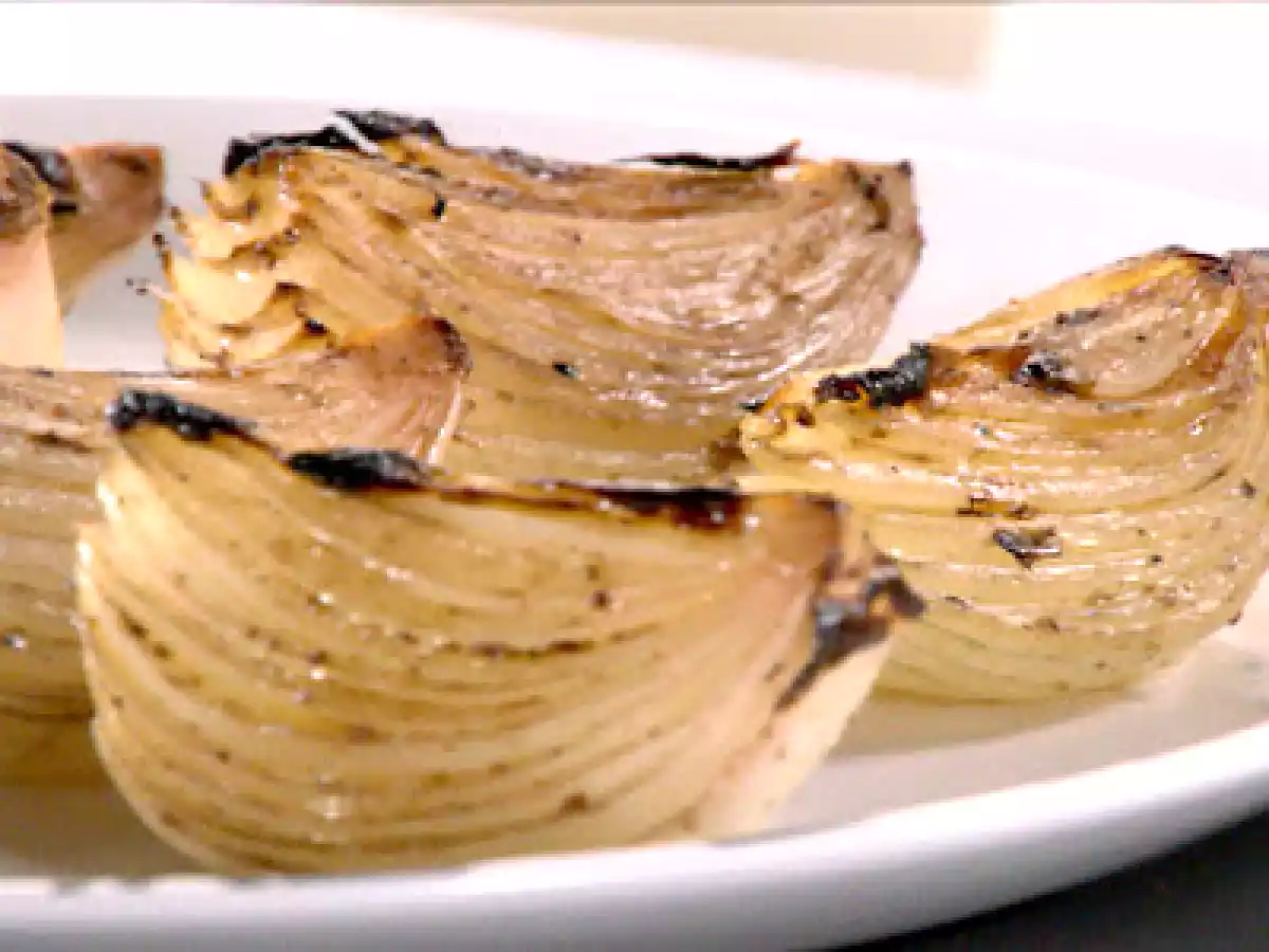 Cebolas assadas, por Jamie Oliver