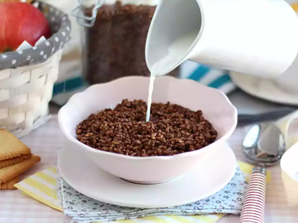 Cereais de arroz tufado de chocolate (Choco Krispies/Coco Pops)