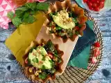 Cesta de tortilha com salada (Tortilla bowls), foto 1