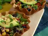 Cesta de tortilha com salada (Tortilla bowls), foto 3