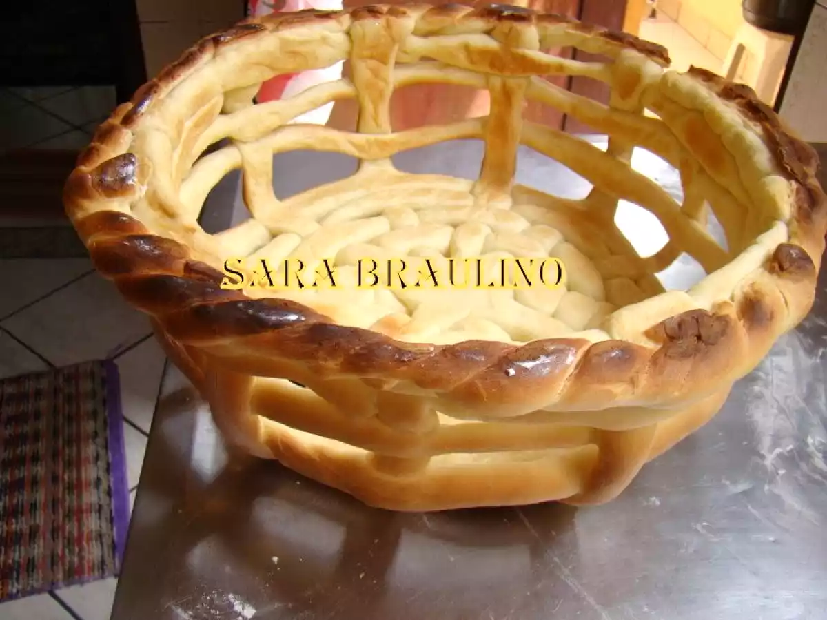 Cesta feita de massa de pão para decoração (Sara) - foto 13