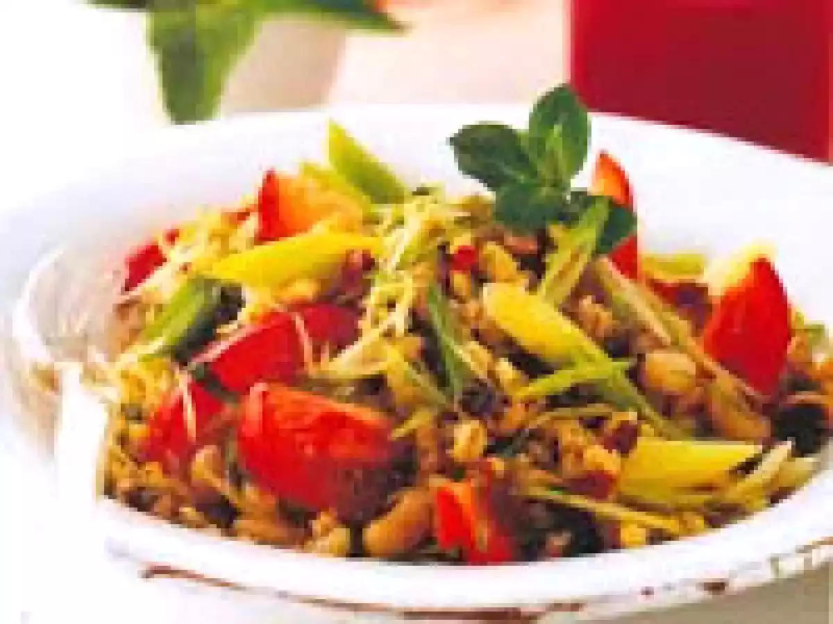 Cevada e Feijão com Hortelã (vegana)