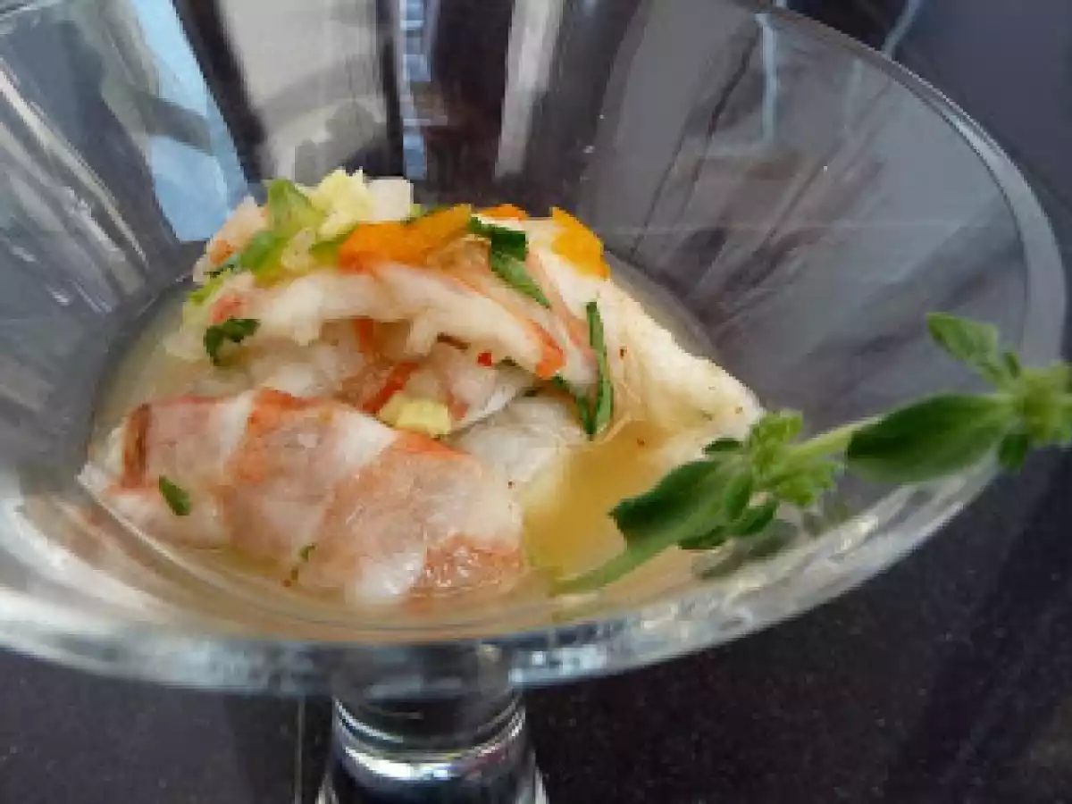 Ceviche de camarão